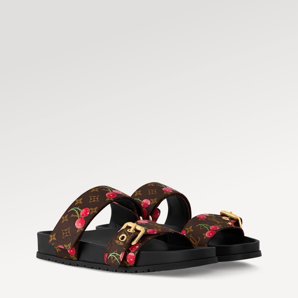 Louis Vuitton LV x TM Bom Dia Flat Comfort Mule Full Set